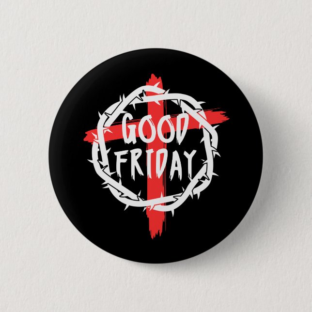 Badge Rond 5 Cm Vendredi saint (Devant)