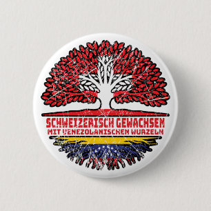 Badge Rond 5 Cm Venezuela Arbre suisse vénézuélien