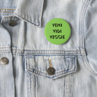 Badge Rond 5 Cm Veni Vidi Veggie