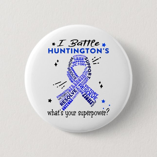 Badge Rond 5 Cm Venin de Huntington (Devant)