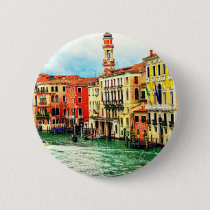 Badge Rond 5 Cm Venise - l'Italie
