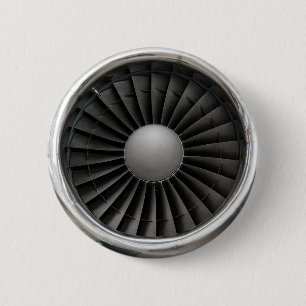 Badge Rond 5 Cm Ventilateur moteur à réaction