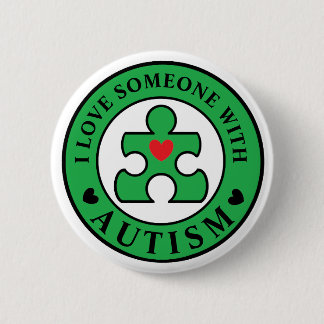 Badge Rond 5 Cm Verdissez "j'aiment quelqu'un la conscience avec
