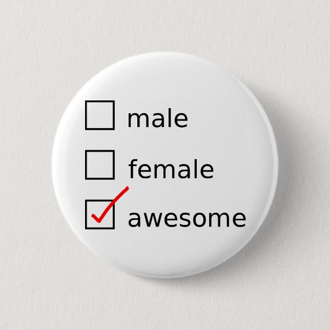 Badge Rond 5 Cm Vérifiez-moi se boutonnent (Devant)