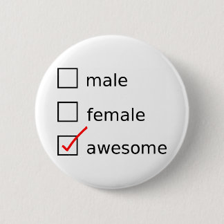 Badge Rond 5 Cm Vérifiez-moi se boutonnent