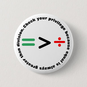 Badge Rond 5 Cm Vérifiez votre privilège
