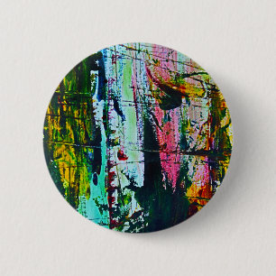 Badge Rond 5 Cm Verre coloré effet abstrait art moderne photo