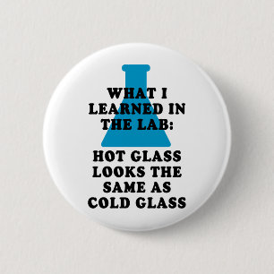 Badge Rond 5 Cm Verre de laboratoire