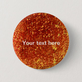 Badge Rond 5 Cm Verre fondu doré