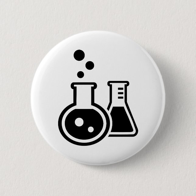 Badge Rond 5 Cm Verres de tube à essai (Devant)