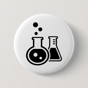 Badge Rond 5 Cm Verres de tube à essai
