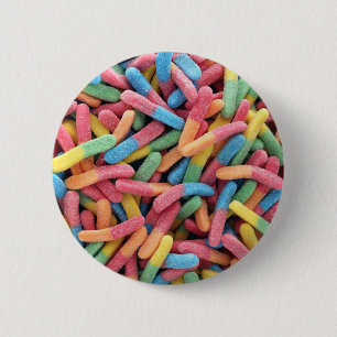 Badge Rond 5 Cm Vers de gomme aigre