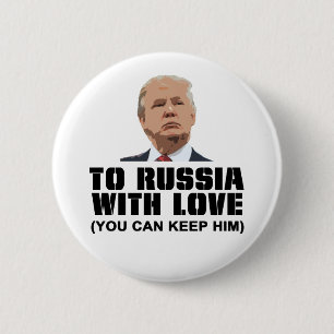 Badge Rond 5 Cm Vers la Russie avec amour