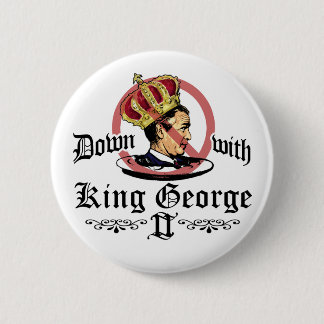 Badge Rond 5 Cm Vers le bas avec le Roi George Button