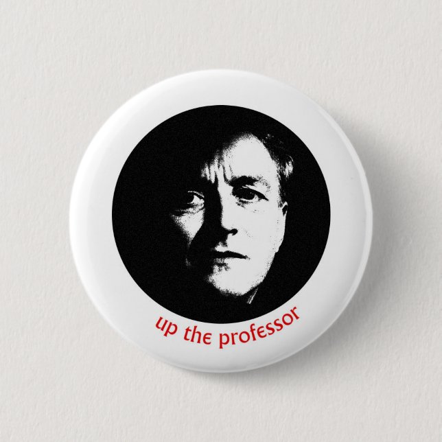 Badge Rond 5 Cm Vers le haut du professeur (Devant)