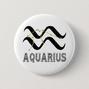 Badge Rond 5 Cm Verseau