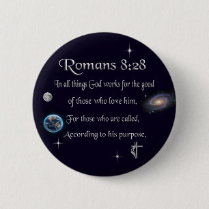 Badge Rond 5 Cm verset de la Bible