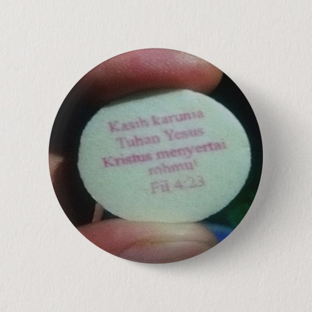 Badge Rond 5 Cm Versets de prière dans la bulle (Devant)