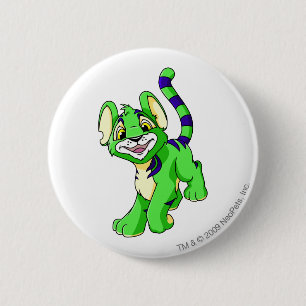 Badge Rond 5 Cm Vert de Kougra