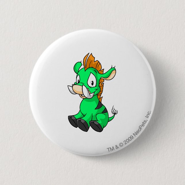 Badge Rond 5 Cm Vert de Moehog (Devant)