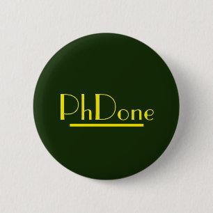 Badge Rond 5 Cm Vert/jaune de PhDone