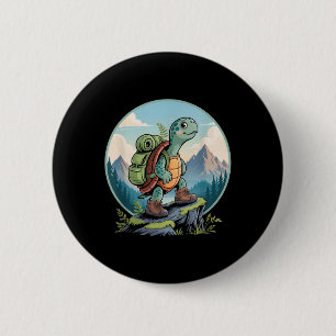 Badge Rond 5 Cm Vêtements de sac à dos de randonnée de tortue pour
