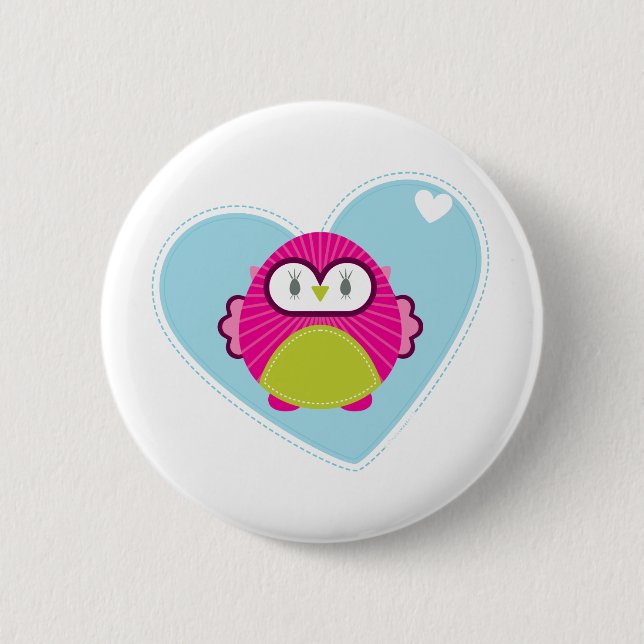 Badge Rond 5 Cm VÊTEMENTS :: hibou - hoot (Devant)