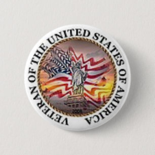 Badge Rond 5 Cm Vétéran