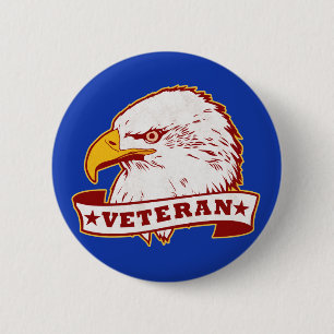 Badge Rond 5 Cm Vétéran