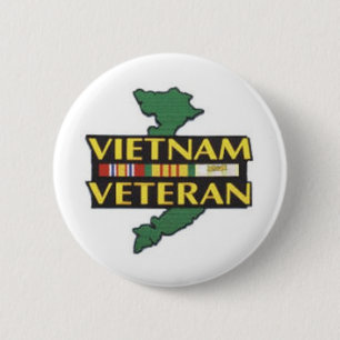 Badge Rond 5 Cm Vétéran du Vietnam