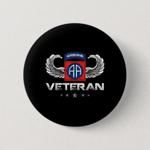 Badge Rond 5 Cm Vétéran fier de la division aéroportée 82