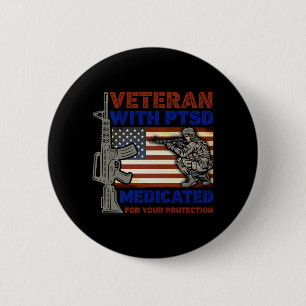Badge Rond 5 Cm Vétérinaire Avec TSPT Médicé Pour Votre Protec