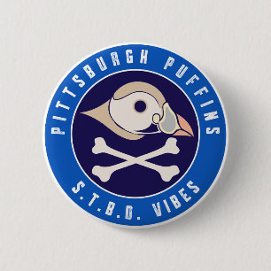 Badge Rond 5 Cm Vibes de Pittsburgh Puffins S.T.B.D.