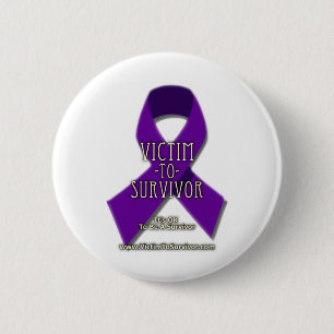 Badge Rond 5 Cm Victime-à-Survivant