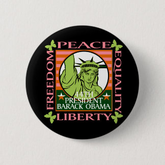 BADGE ROND 5 CM VICTOIRES DE BARACK OBAMA !