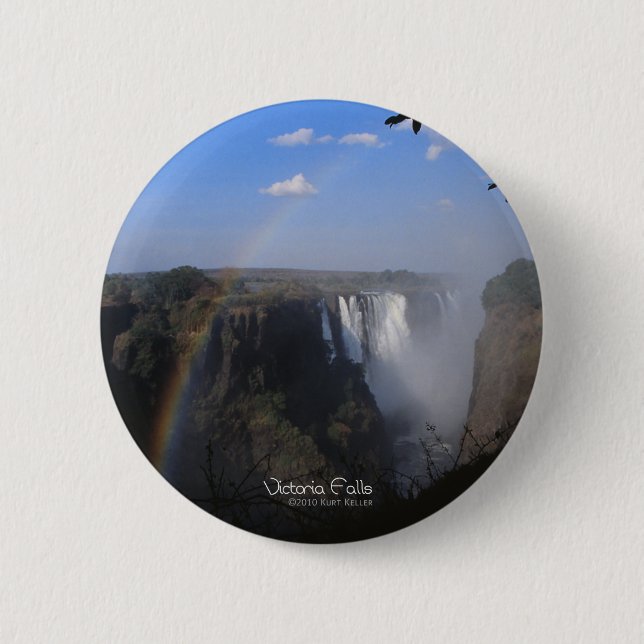 Badge Rond 5 Cm Victoria Falls 2 (Devant)