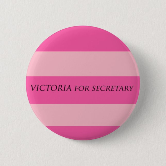 Badge Rond 5 Cm Victoria pour le secrétaire (Devant)