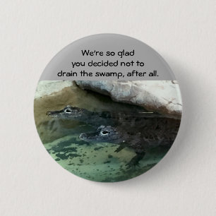Badge Rond 5 Cm Vidangez le marais