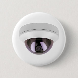 Badge Rond 5 Cm Vidéo surveillance de dôme
