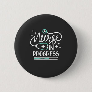 Badge Rond 5 Cm Vie infirmière Infirmière en cours