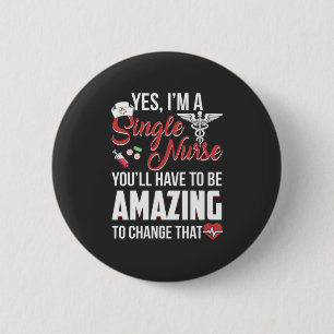 Badge Rond 5 Cm Vie infirmière   Je Suis Une Infirmière Unique