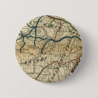 Badge Rond 5 Cm Vieille carte ferroviaire