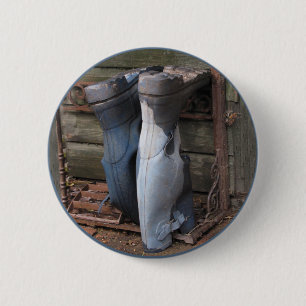Badge Rond 5 Cm Vieilles bottes