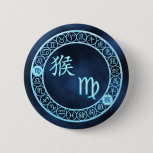 Badge Rond 5 Cm Vierge/singe