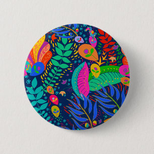 Badge Rond 5 Cm Vierle hawaiian tropical