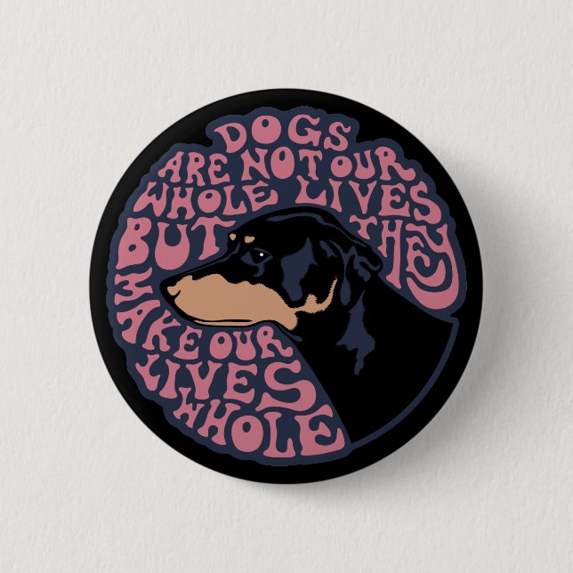 Badge Rond 5 Cm Vies entières - couleur (Devant)