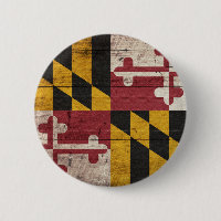 Vieux drapeau en bois du Maryland
