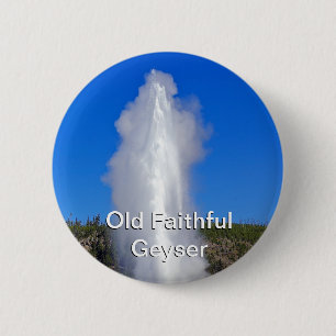 Badge Rond 5 Cm Vieux Geyser