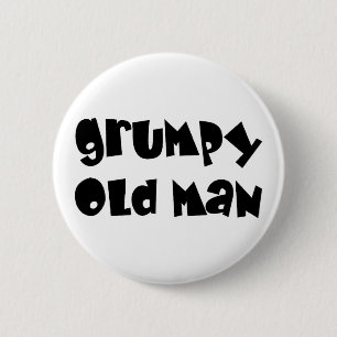 Badge Rond 5 Cm vieux grincheux