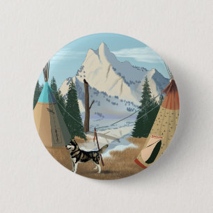 Badge Rond 5 Cm Village cherokee